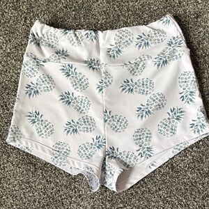 🎉Pineapple Print yoga/bike shorts